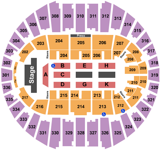 Arizona Veterans Memorial Coliseum Becky G Seating Chart
